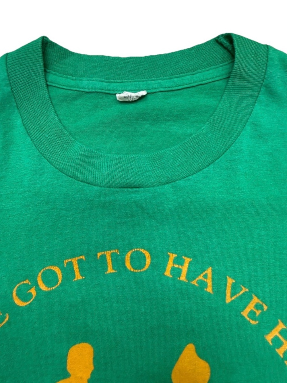 Vintage 80s Screen Stars Single Stitch T-Shirt Heart 5k Made in USA 50/50 Blend - Picture 6 of 12